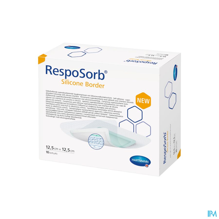 Resposorb Silicone Border 12,5x12,5cm 10 4130021