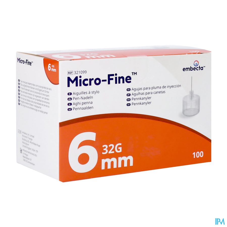 Microfine Pennaald 6mm 32g 100