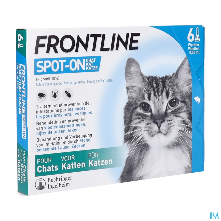 Frontline Spot On Chat Pipet 6x0,50ml