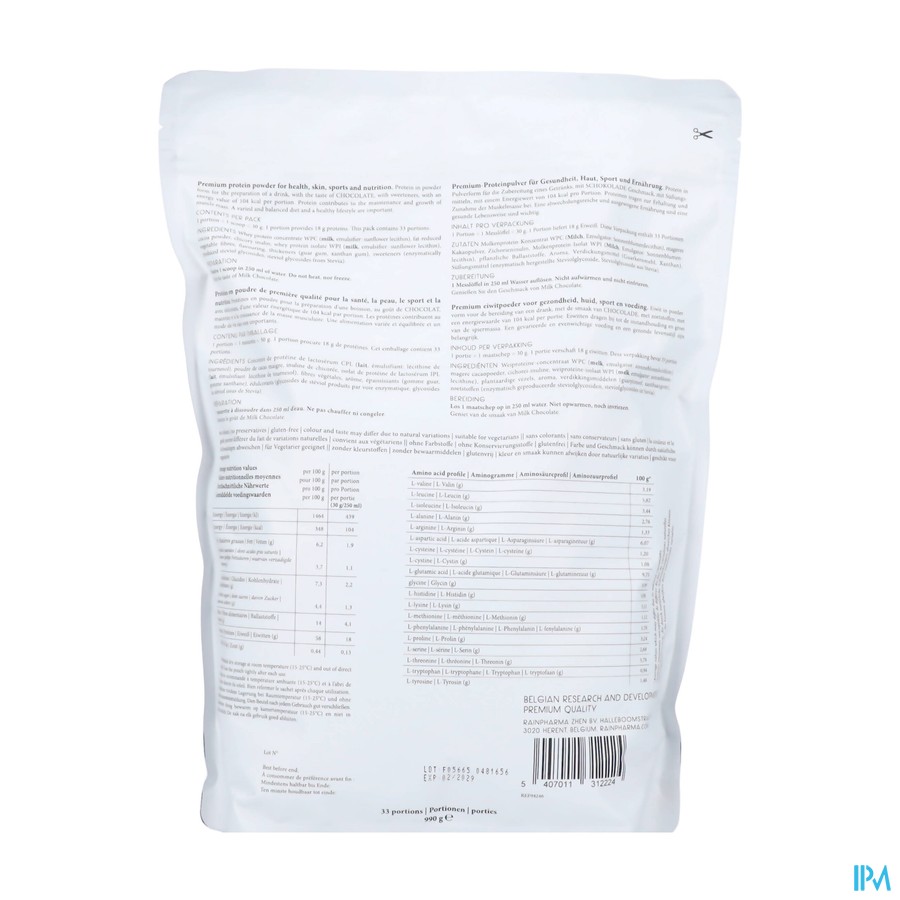 Rainpharma Milk Chocolate 990g