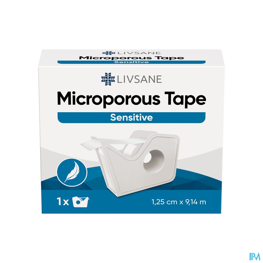 Livsane Microporous Tape Dispenser 1,25cmx9,14m