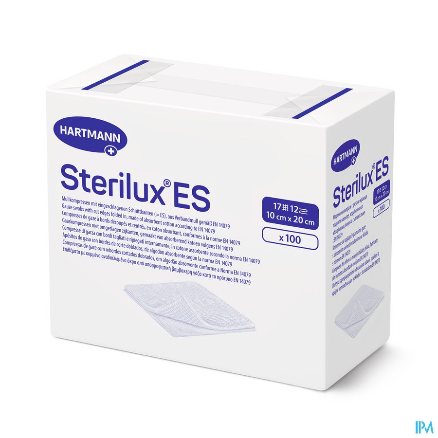Sterilux Es 10x20cm 12pl.nst. 100 P/s