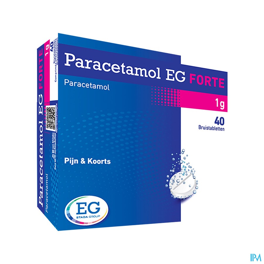 Paracetamol EG Forte 1G        Bruistabl 40X1000Mg