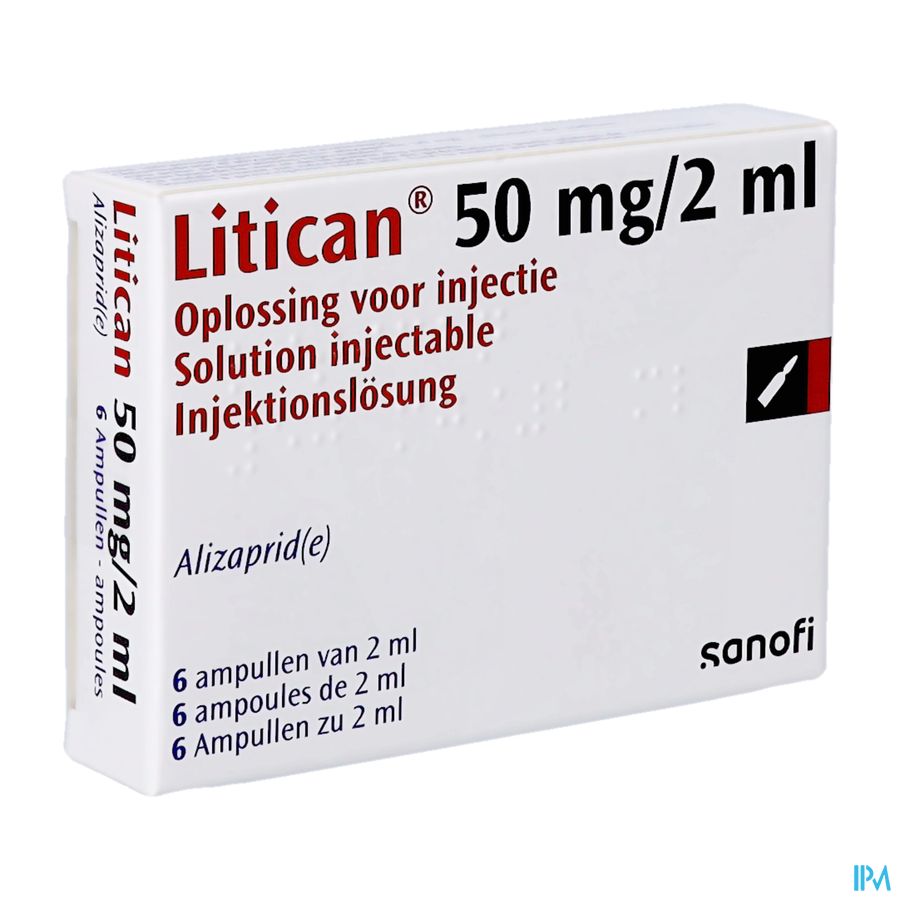 Litican Amp Inj 6 X 50mg/2ml