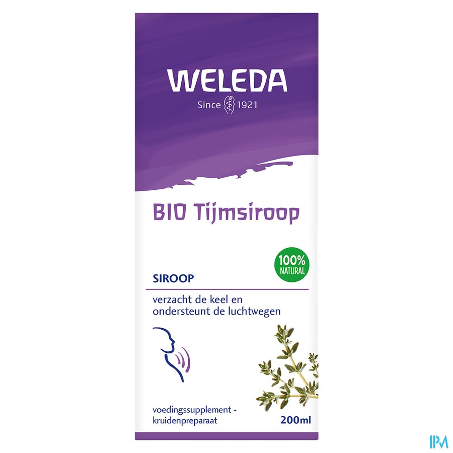 Weleda Sirop Au Thym Bio 200ml