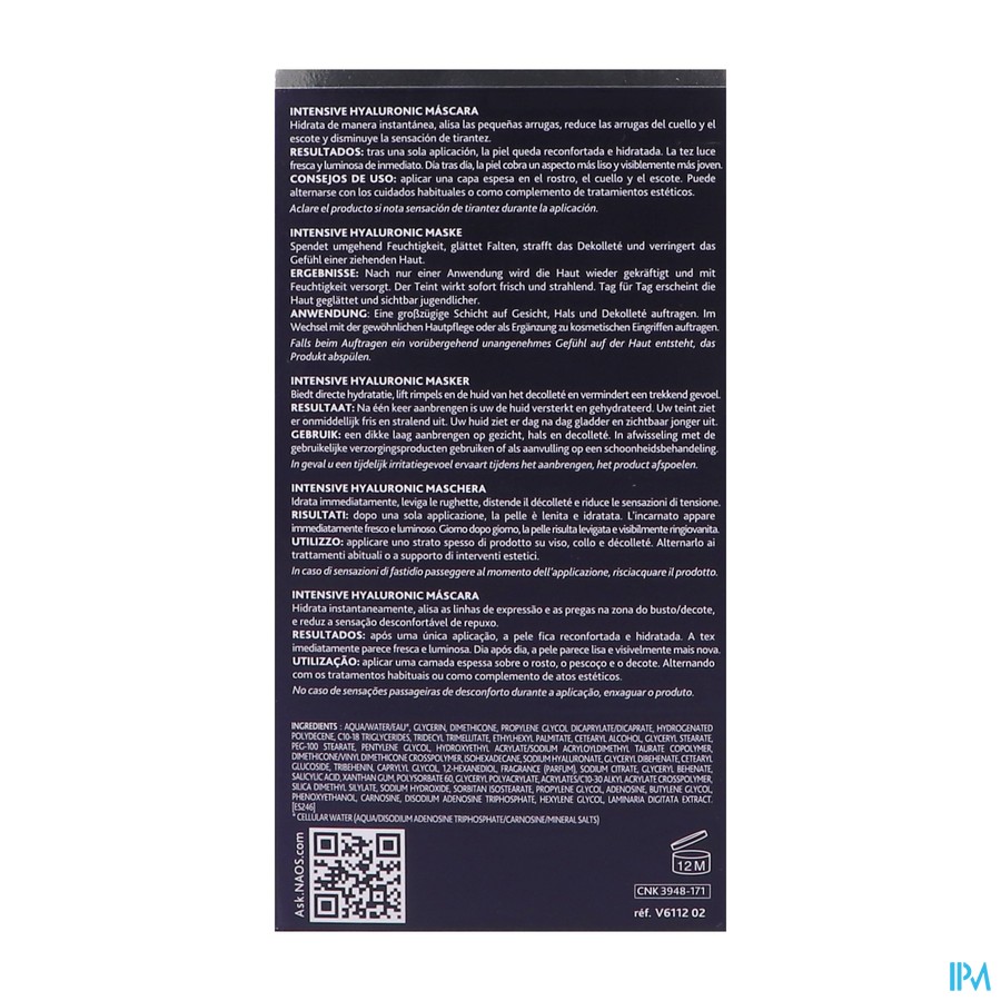 Esthederm Intensief Hyaluronisch Masker 75ml Nf