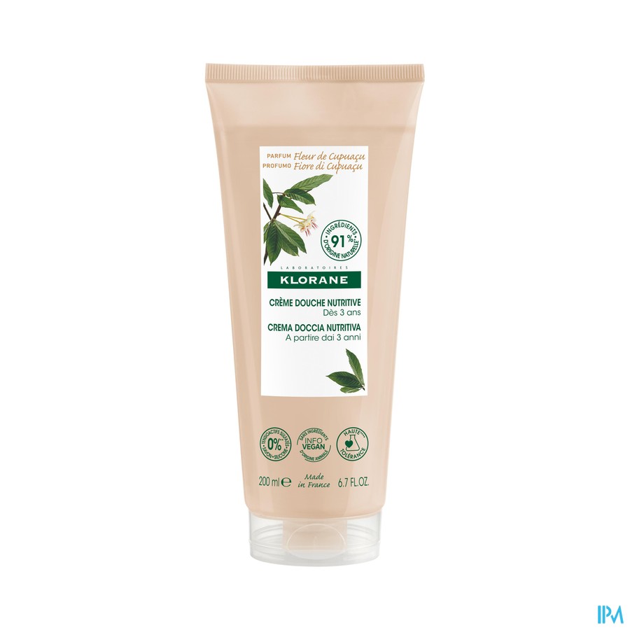 Klorane Lichaam Douchecr Cupuacubloem 200ml Nf