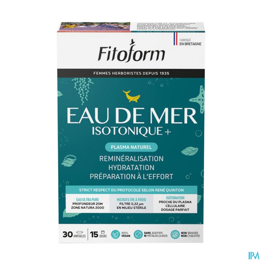 Isotonique Eau De Mer Amp 30x10ml Fitoform