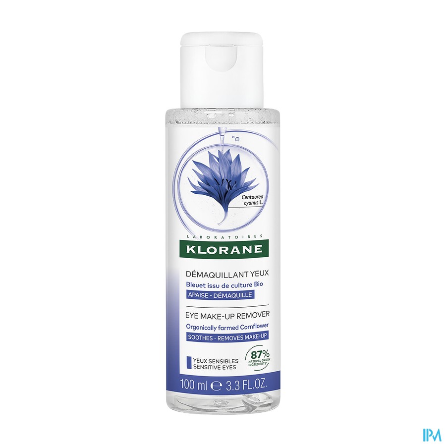 Klorane Gezicht Korenbloem Demaquill. Ogen 100ml