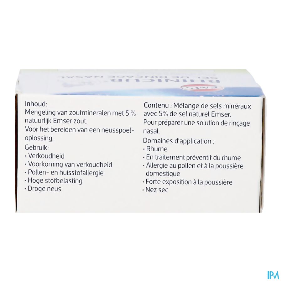 Rhinicur Nasaal Spoelzout Zakje 20x2,5g 1