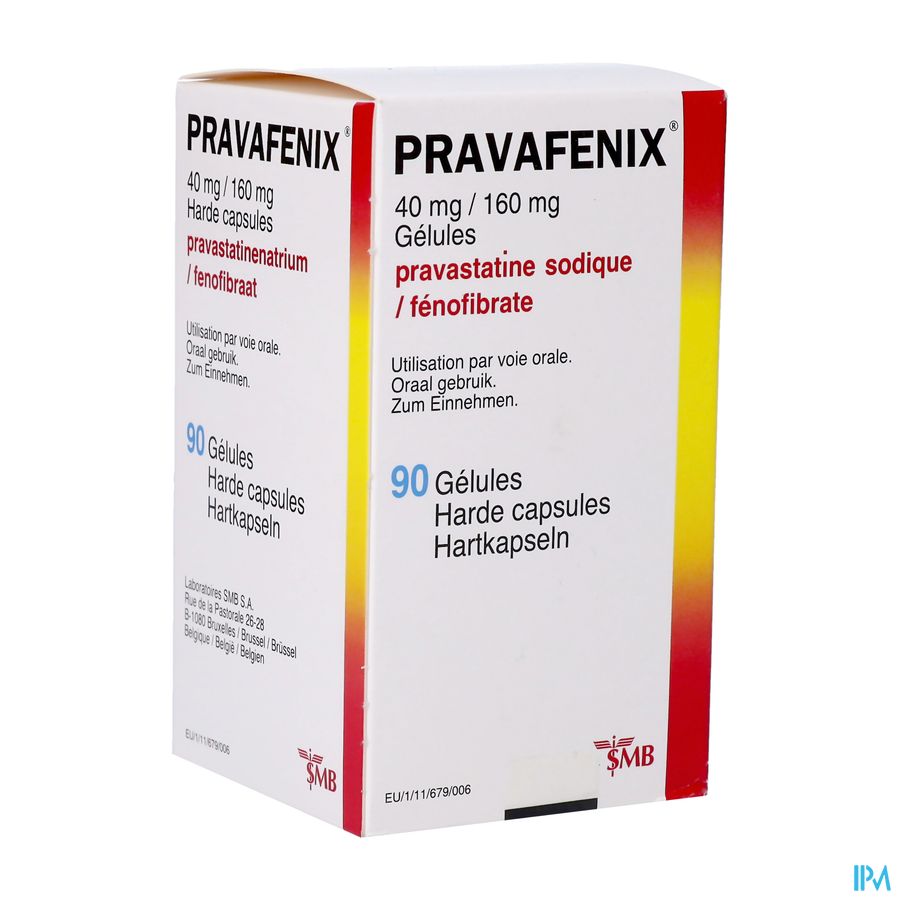 Pravafenix 40mg/160mg Caps 90 Pravafenix 40mg/160mg Caps 90