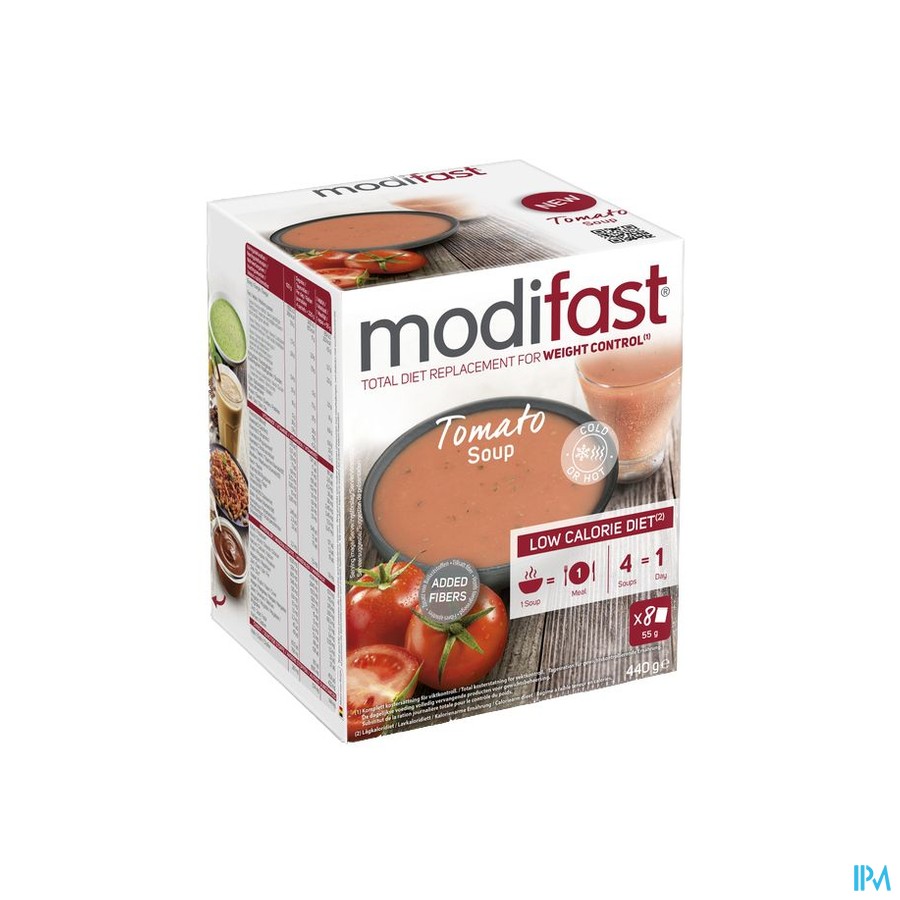 Modifast Low Calorie Diet Tomato Soup Sach. 8x55g