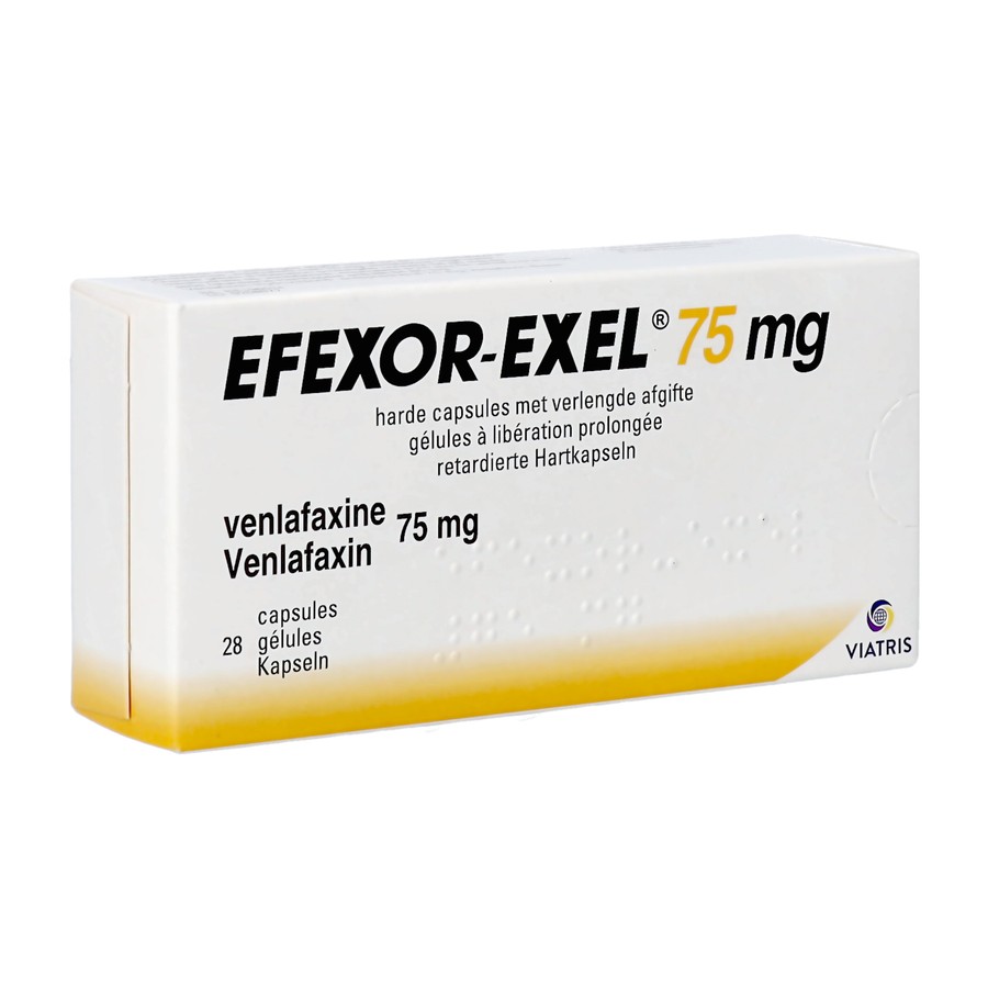 Efexor Exel 75mg Caps Verlengde Afgifte 28