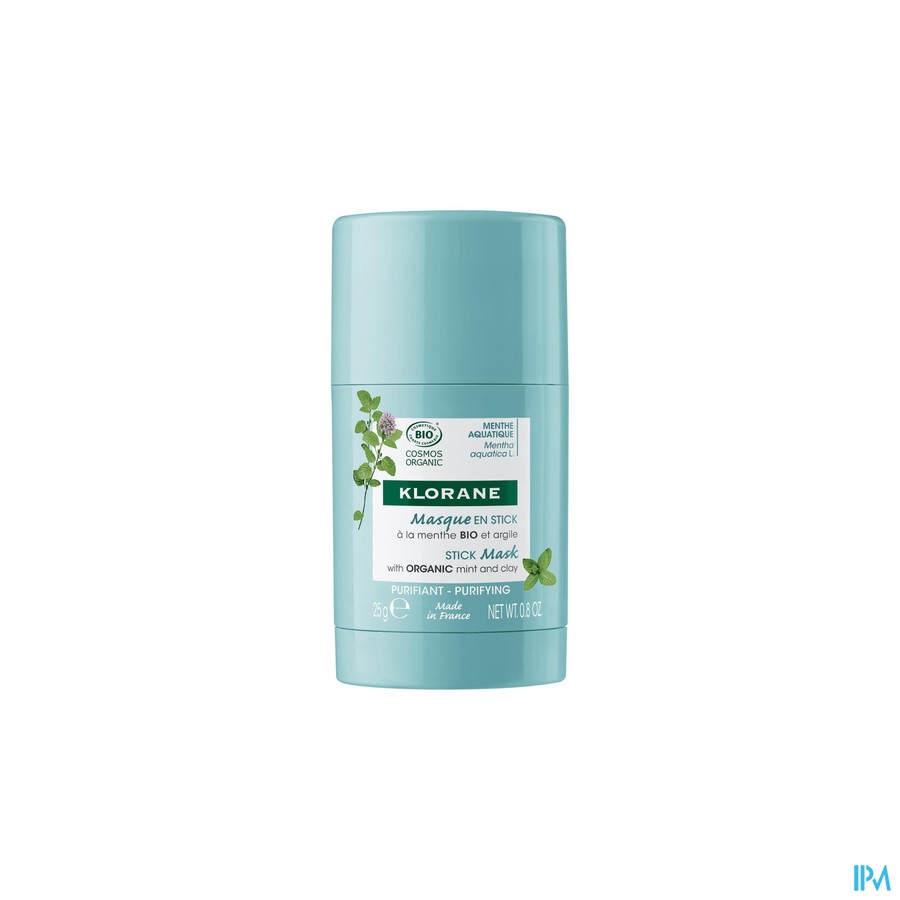 Klorane Visage Menthe Aquatique Masque Stick 25g