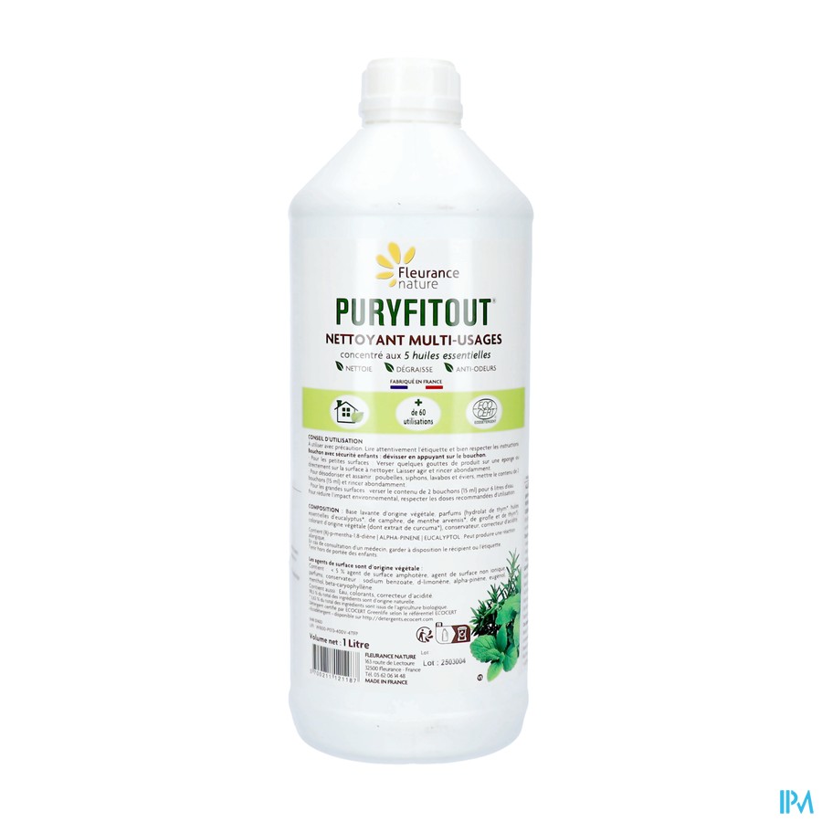 Fleurance Nature Puryfitout Mil.vr. Reinig.mid. 1l