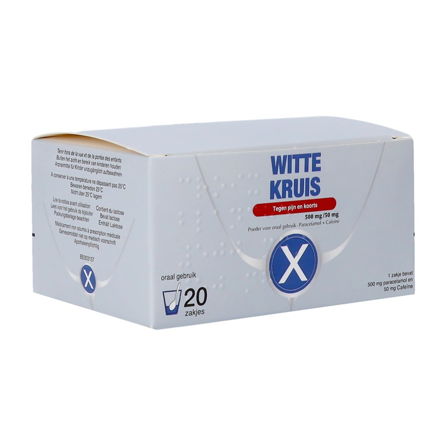 Wit Kruis 500mg/50mg Zakjes 20 Nf
