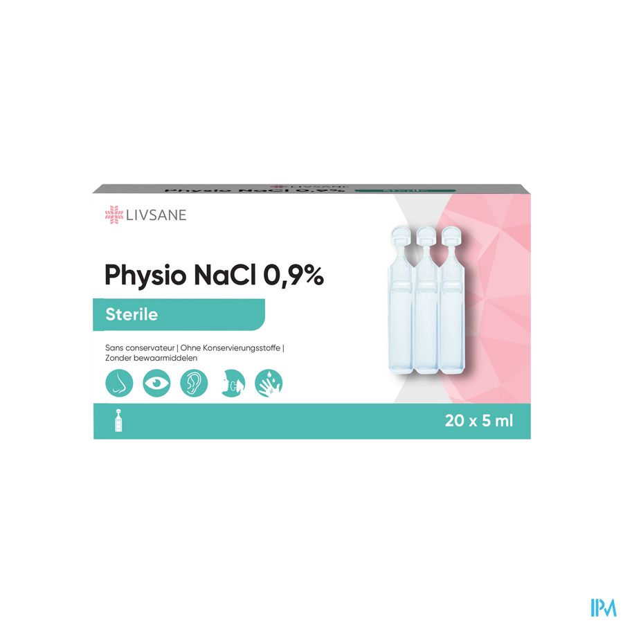 Livsane Nasal Physio Nacl 0,9% 20x5ml