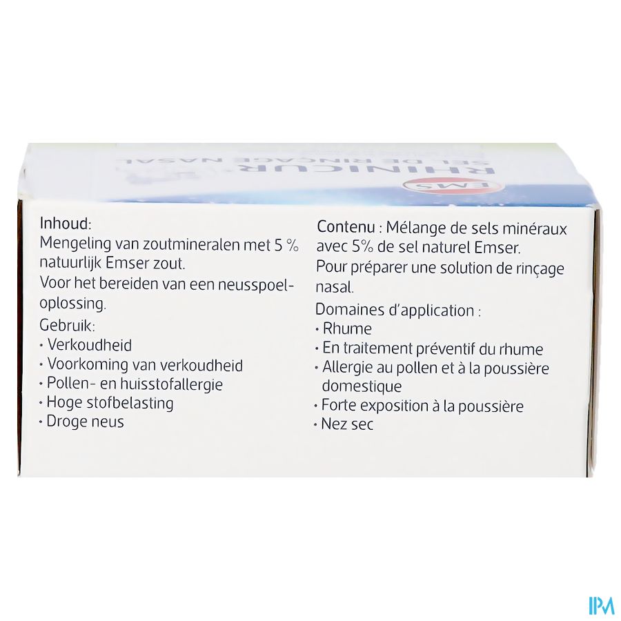 Rhinicur Nasaal Spoelzout Zakje 20x2,5g 5