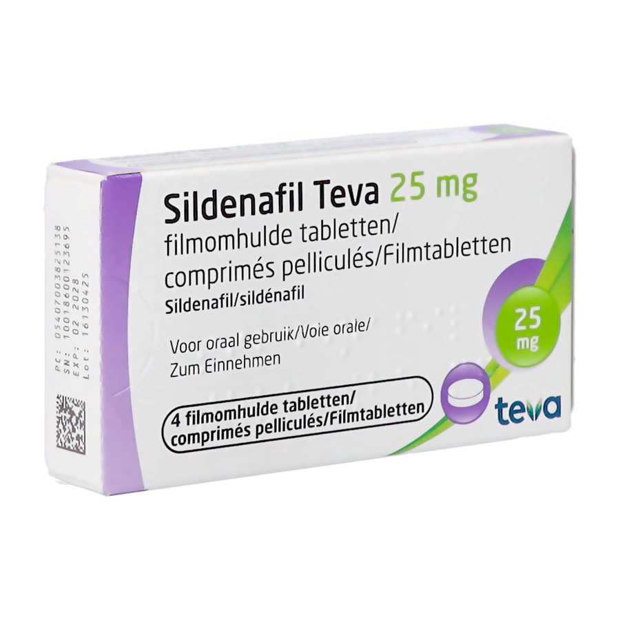 Sildenafil Teva 25mg Filmomh Tabl 4x 25mg