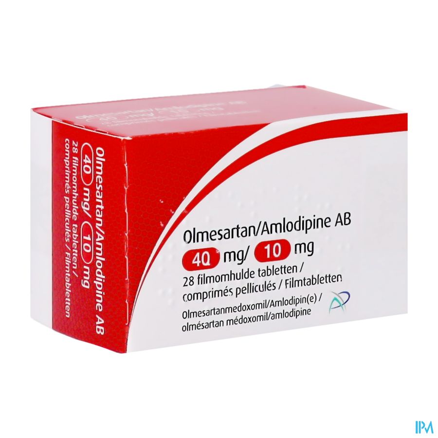 Olmesartan Amlodipine Ab 40/10mg Filmomh Tabl 28 Olmesartan Amlodipine Ab 40/10mg Filmomh Tabl 28