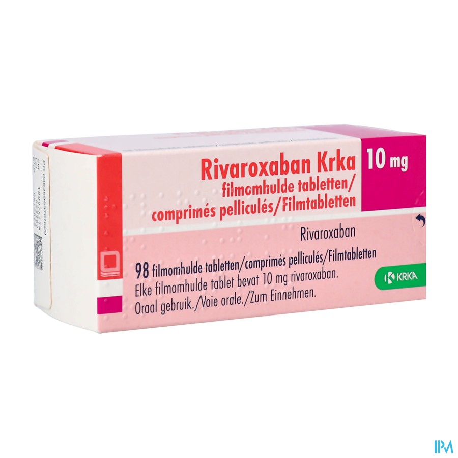 Rivaroxaban Krka 10mg Filmomh Tabl 98