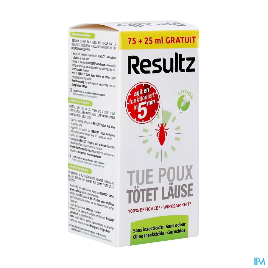 Resultz Lotion A/poux 75ml+25ml Promo