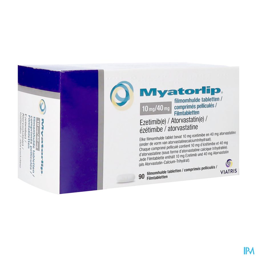 Myatorlip Viatris 40mg/10mg Filmomh Tabl 90
