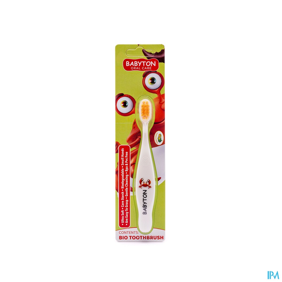 Babyton Bio Tandenborstel Krab Baby/kids