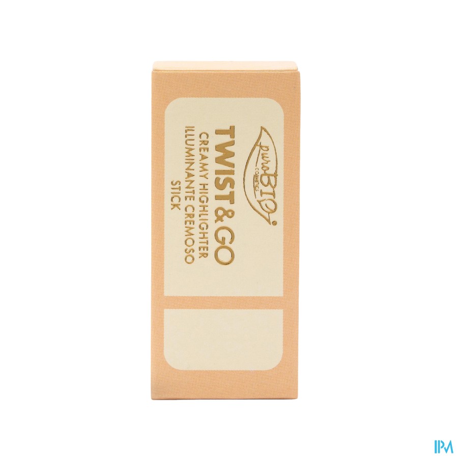 Purobio Twist&go Creamy Highligher 01 Zacht Parel. 5g Bio