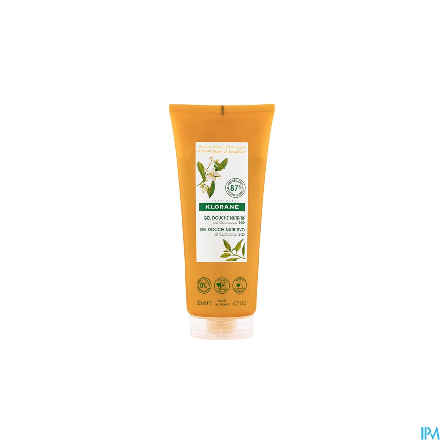 Klorane Lichaam Douchegel Oranjebloesem 200ml Nf