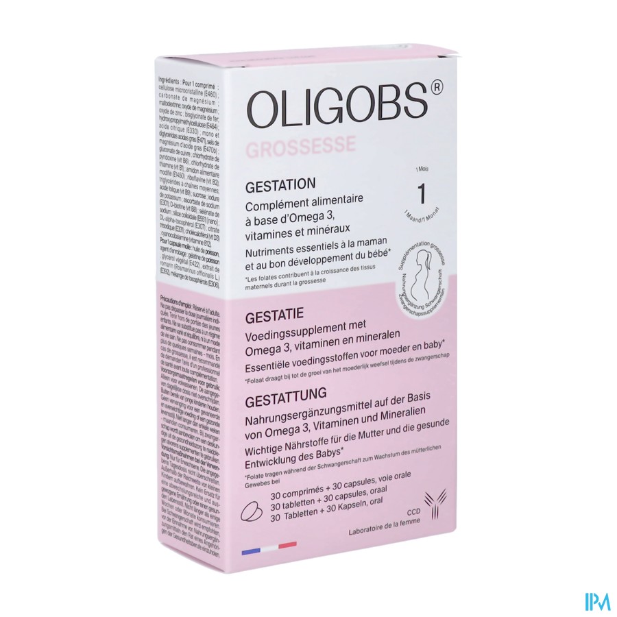 Oligobs Grossesse 1m Tabl 30 + Caps 30