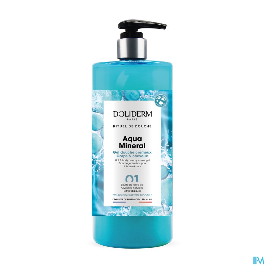 Doliderm Douchegel 2in1 Aqua Mineral Pompfl 1l