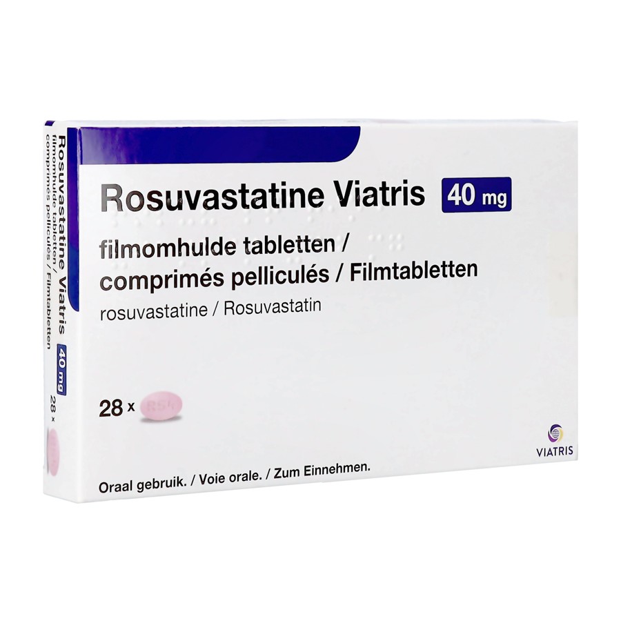 Rosuvastatine Viatris 40mg Filmomh Tabl 28