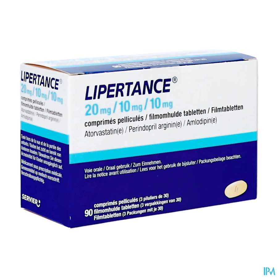 Lipertance 20mg/10mg/10mg Filmomh Tabl 90