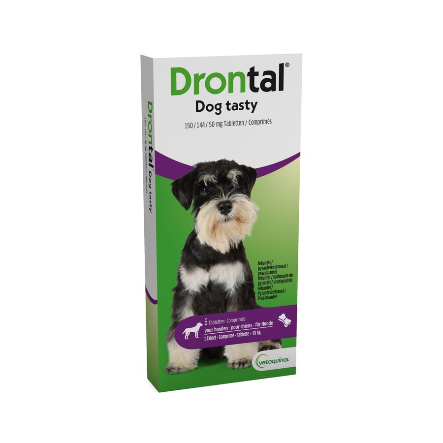 Drontal Tasty Bone 150/144/5mg 10kg Dog Comp 6