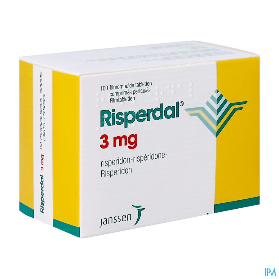 Risperdal 3mg Pi Pharma Comp 100 X 3mg Pip