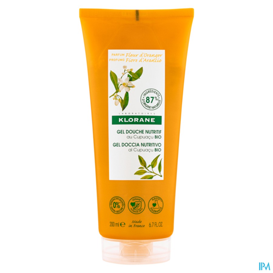 Klorane Lichaam Douchegel Oranjebloes.hon. Fl200ml