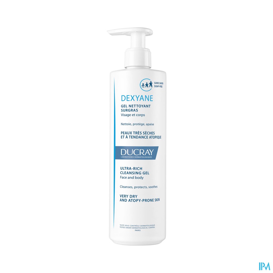 Ducray Dexyane Reinigende Gel Overvet 400ml