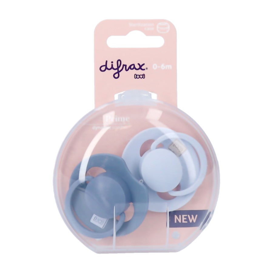 Difrax Dynamic Fopspeen 0-6m Prime Baby Blue/blue2