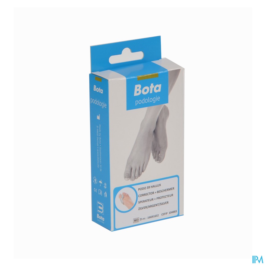 Bota Podo 39 Separateur+protecteur Hallux+argent 1