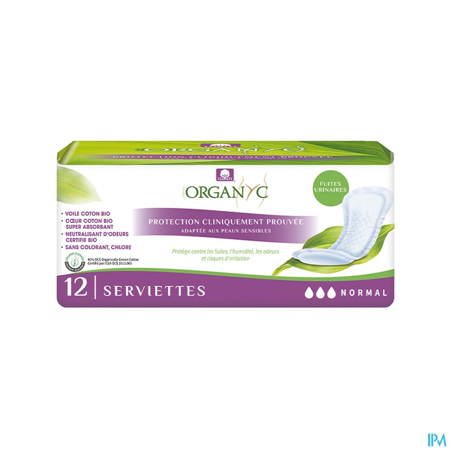 Organyc Extra Incont.extra Coton Serviette Bio 12