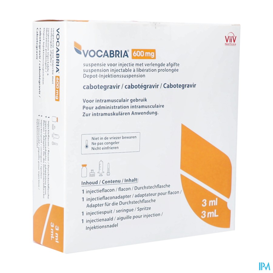 Vocabria 600mg Abacus Susp Inj Verl. Afgifte Fl