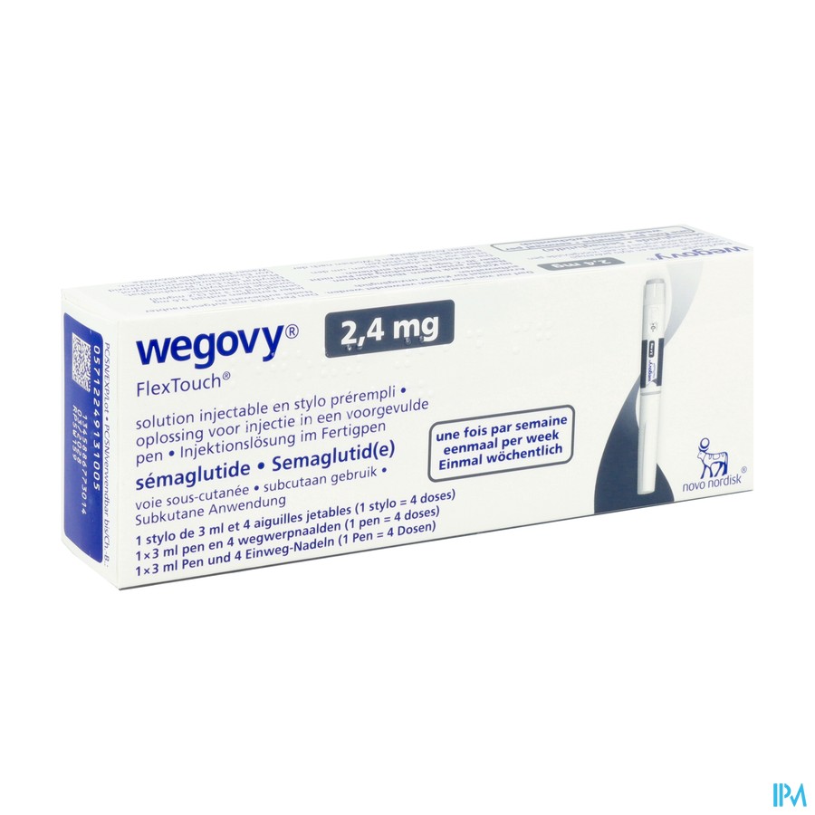 Wegovy 2,4mg Flextouch Opl Inj Voorgev.pen 3ml