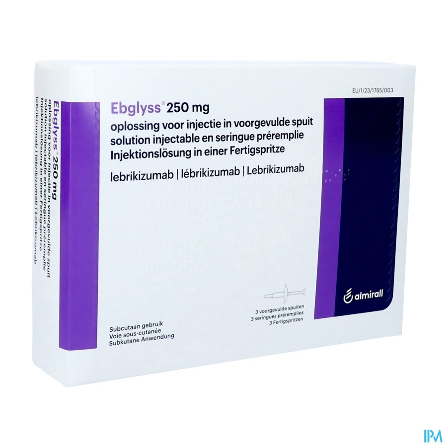 Ebglyss 250mg Opl Inj Voorgevulde Spuit 3x2ml