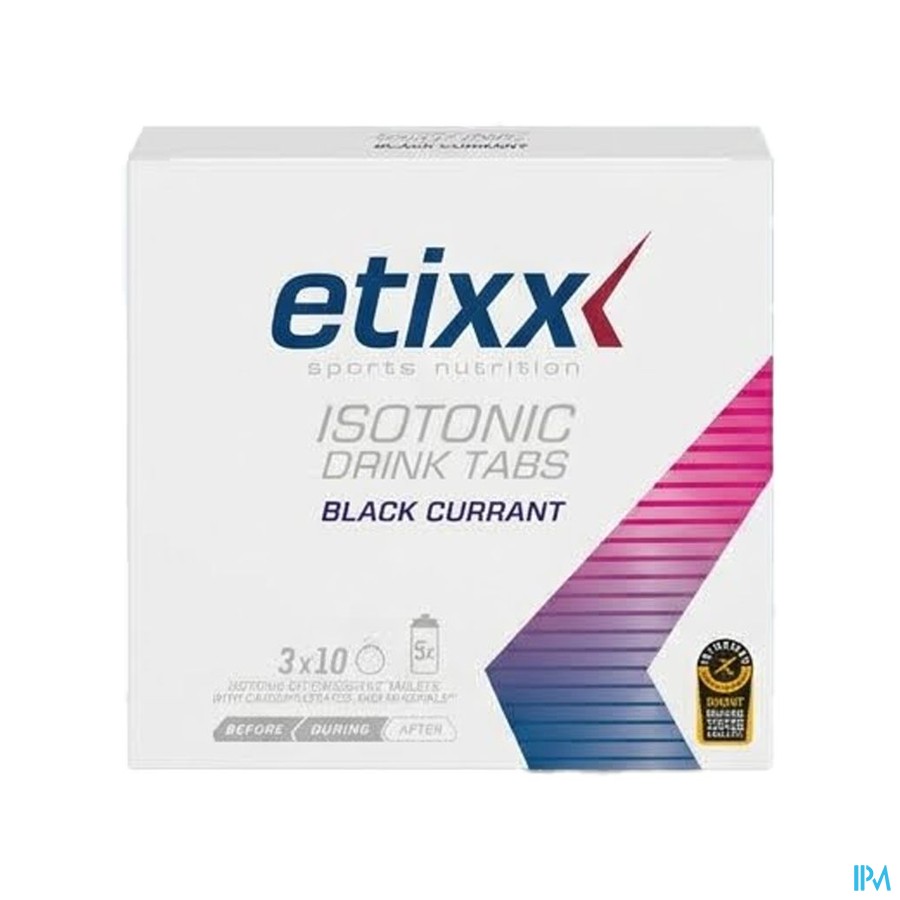 Etixx Isotonic Blackcurrant Bruistabl 3x10