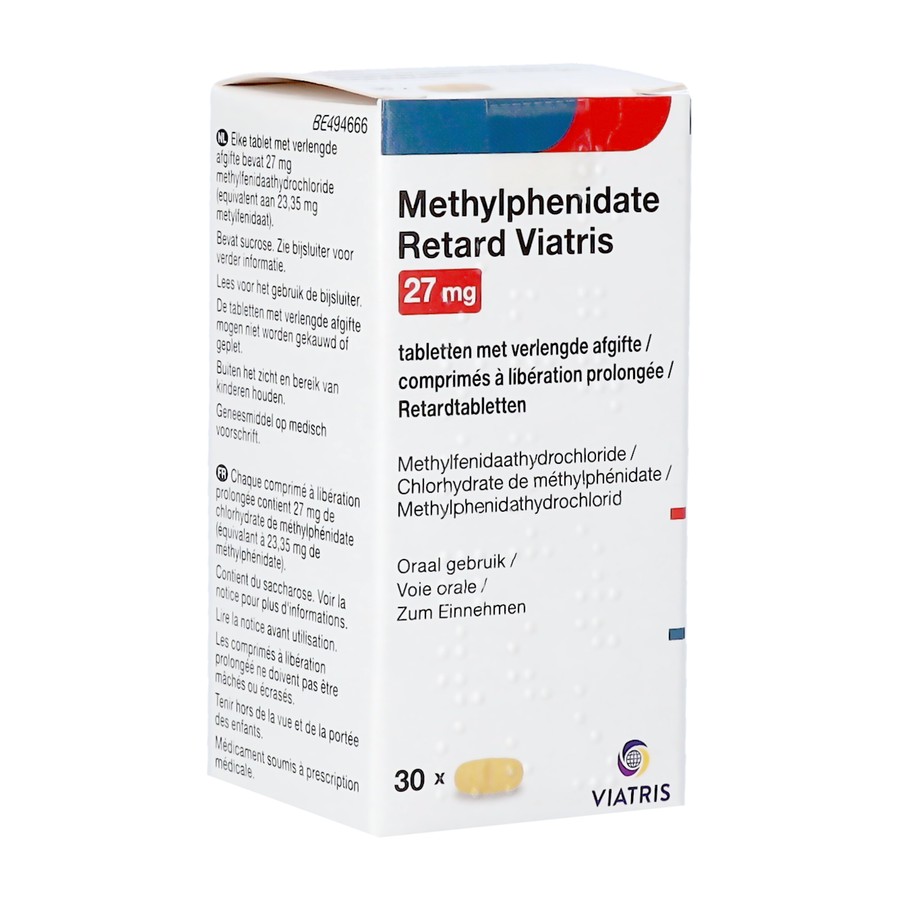 Methylphenidat.retar.viatris 27mg Verl.afg.tabl 30