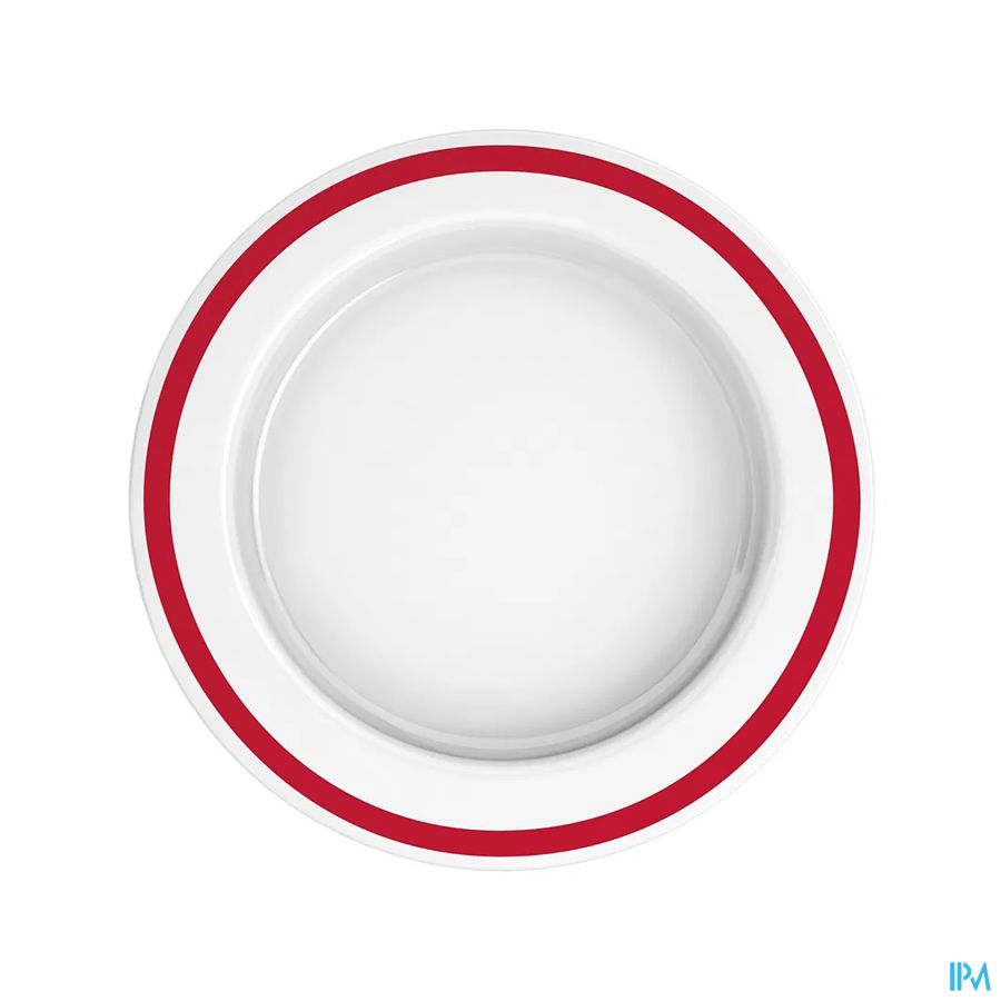 Adhome Assiette Asymetriq.san 27cm Rebord Rouge