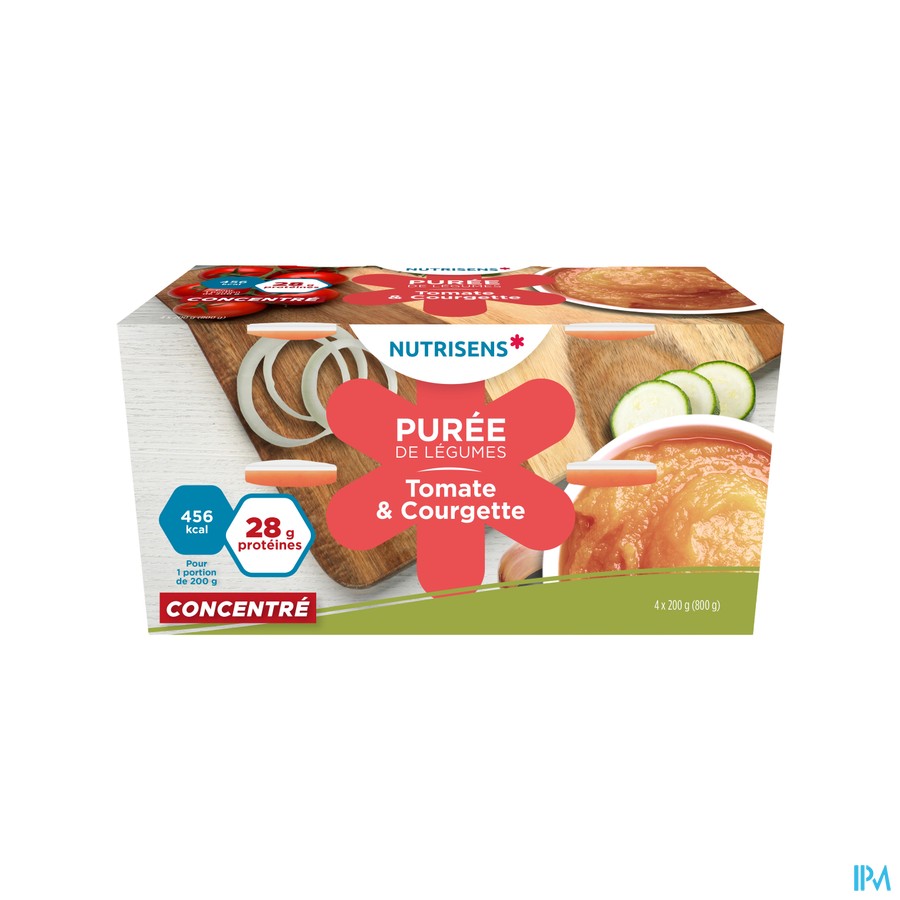 Groentepuree Tomaat-courgette 4x200g