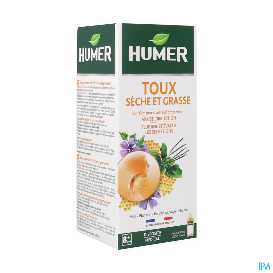 HUMER TOUX MIEL/PLANT/REG SP 170ML