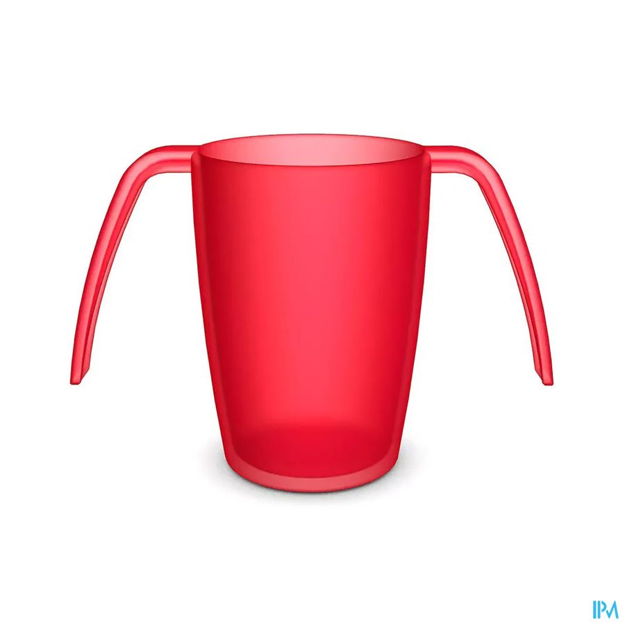 Beker 2 Handvatten Ornamin Ergoplus 250ml Rood